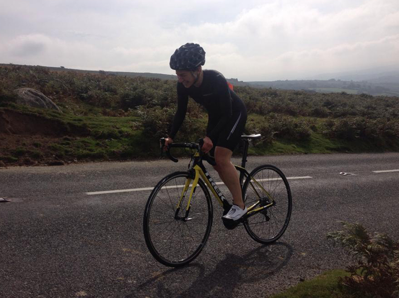 Close to the finish at Widecombe